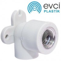 Коліно кут настінне PP-R Evci Plastik з ВР 2534