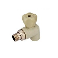 Кран з амеріканкою для радіаторів PPR 20x12 кутовий