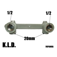 Планка монтажна PPR 20x12F KLD