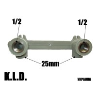 Планка монтажна PPR 25x12F KLD