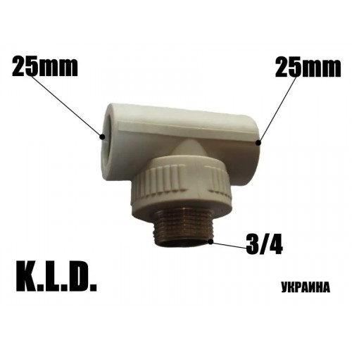 Трійник PPR KLD с ЗР 253425 Трійник PPR KLD с ЗР 253425