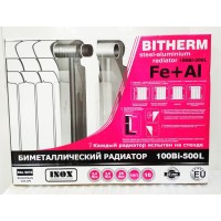 Біметалевий радіатор опалення BITHERM 500100 6 секцій