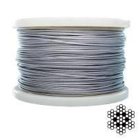 Трос нержавіючий 4 мм 6х71х7 50м