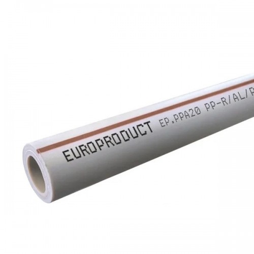 Труба EUROPRODUCT PPR Композит Алюміній 50x84 20 муп Труба EUROPRODUCT PPR Композит Алюміній 50x84 20 муп
