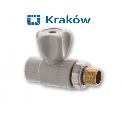 Радіаторний кран 20x12 Krakow прямий ст кул Радіаторний кран 20x12 Krakow прямий ст кул